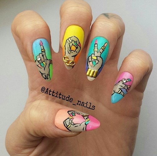 attitude nails love