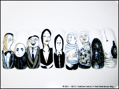 nail gurl addams family